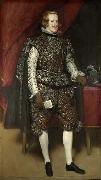 Diego Velazquez Philip IV in Brown and Silver, oil painting artist